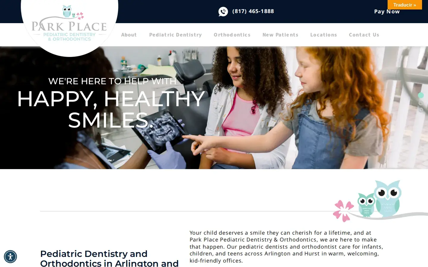 Homepage preview of Park Place Pediatric Dentistry