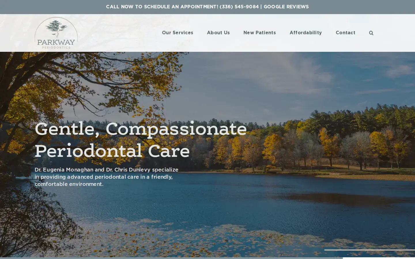 Homepage preview of Parkway Periodontics