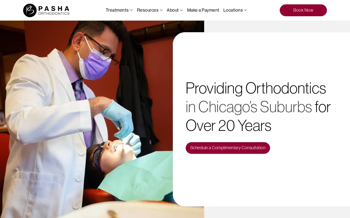 Homepage preview of Pasha Orthodontics (Aurora)