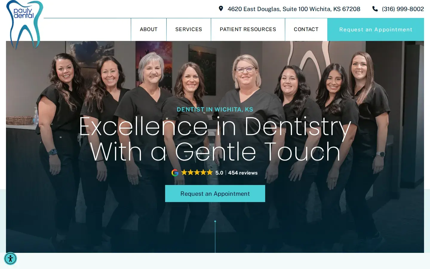 Homepage preview of Pauly Dental