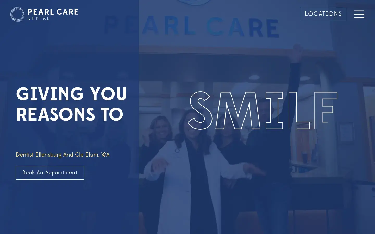 Homepage preview of Pearl Care Dental