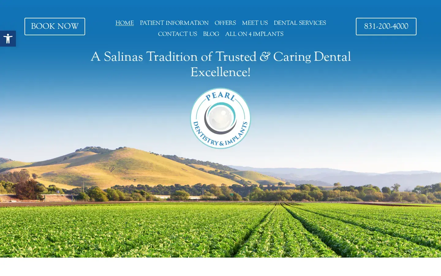 Homepage preview of Pearl Dentistry