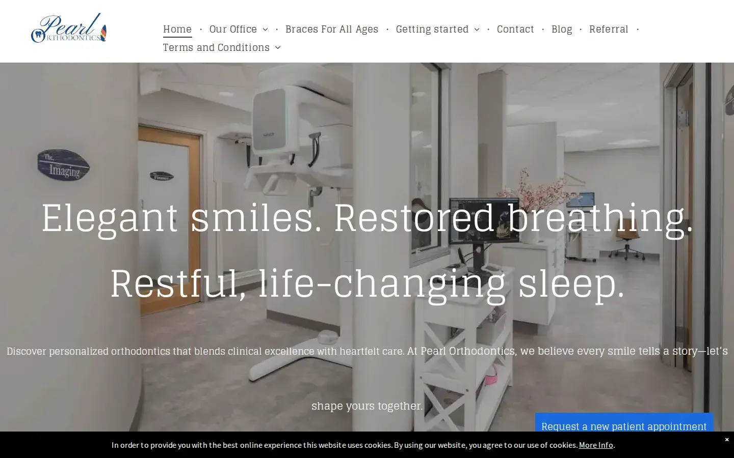 Homepage preview of Pearl Orthodontics