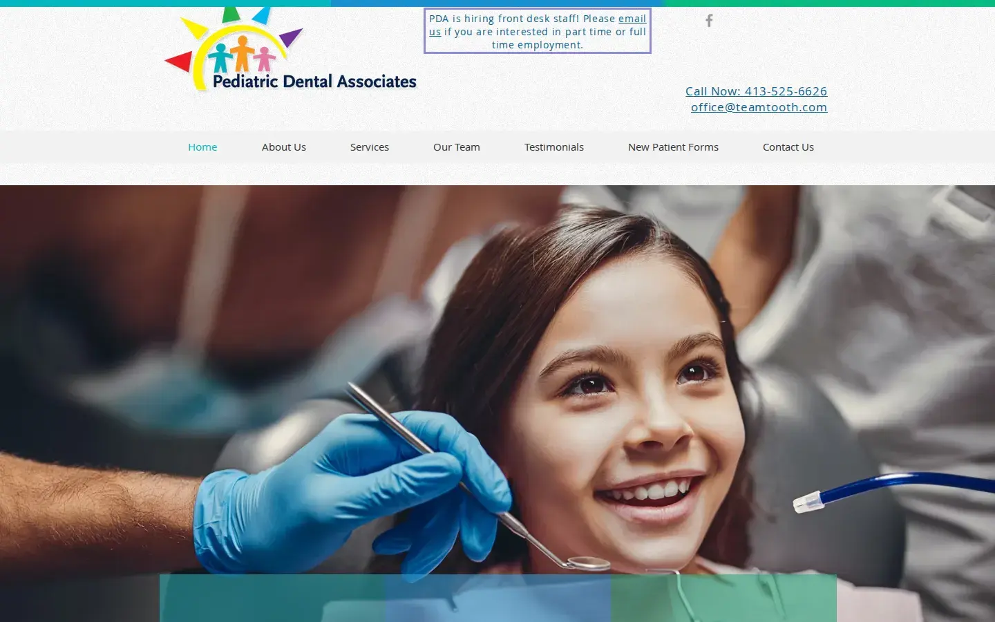 Homepage preview of Pediatric Dental Associates