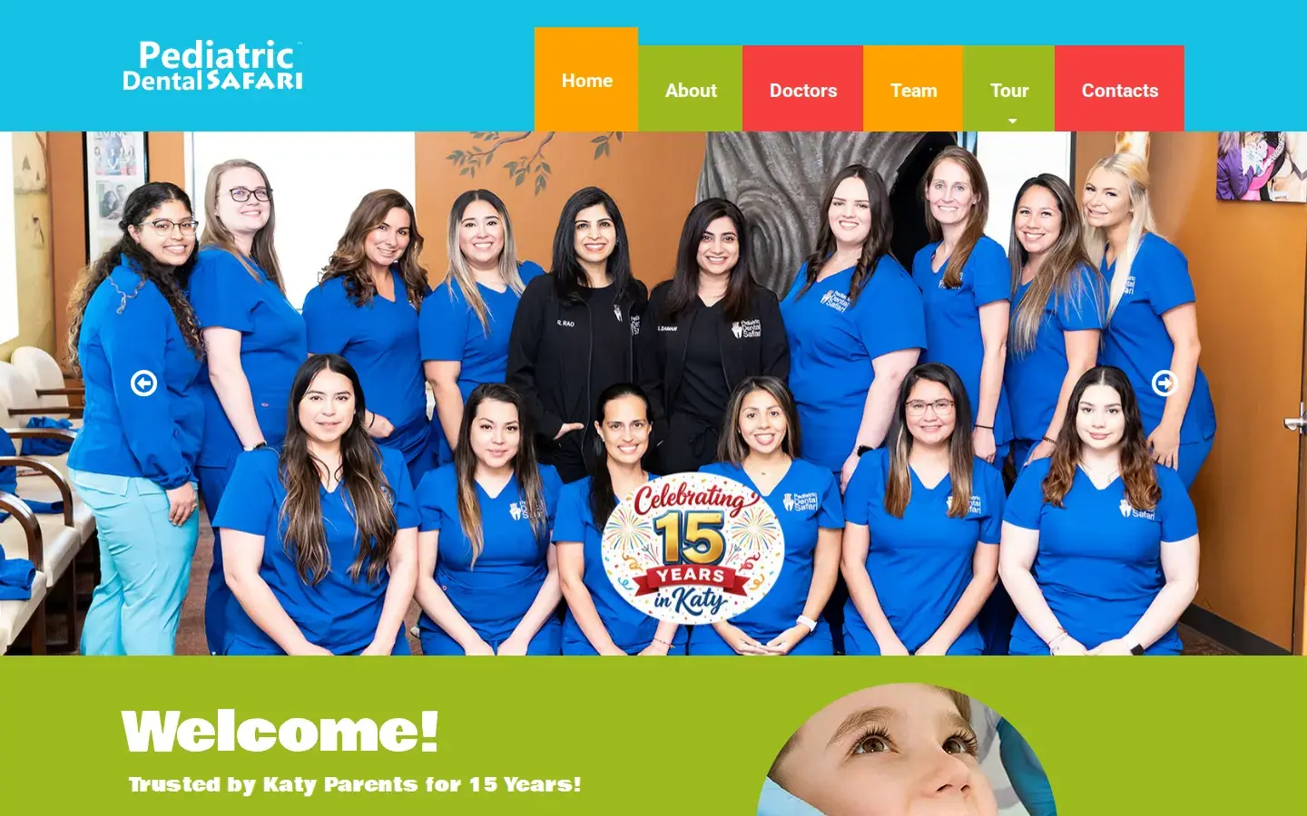 Homepage preview of Pediatric Dental Safari