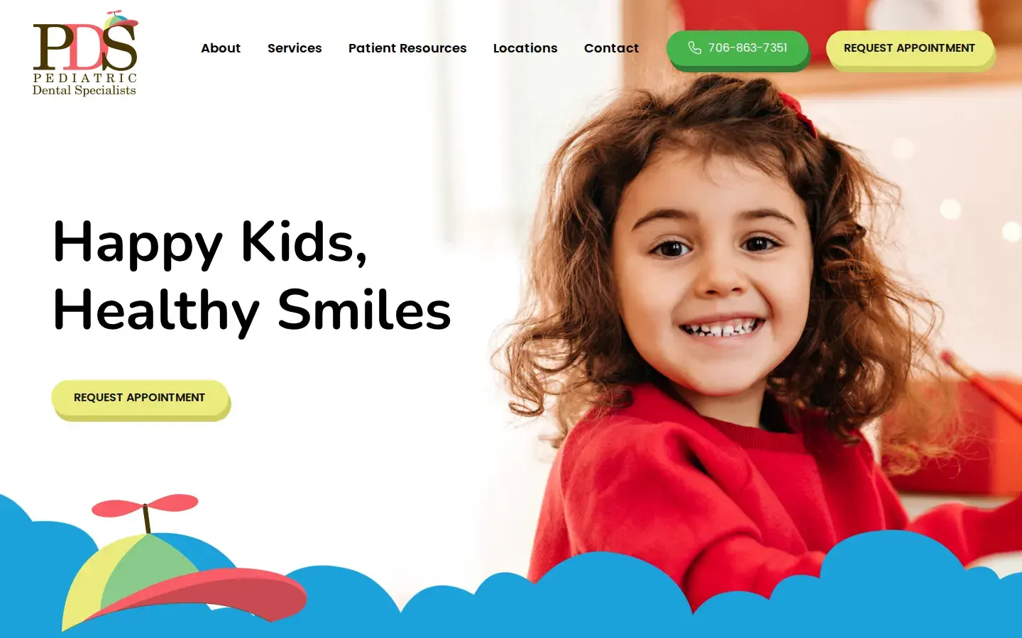 Homepage preview of Pediatric Dental Specialists