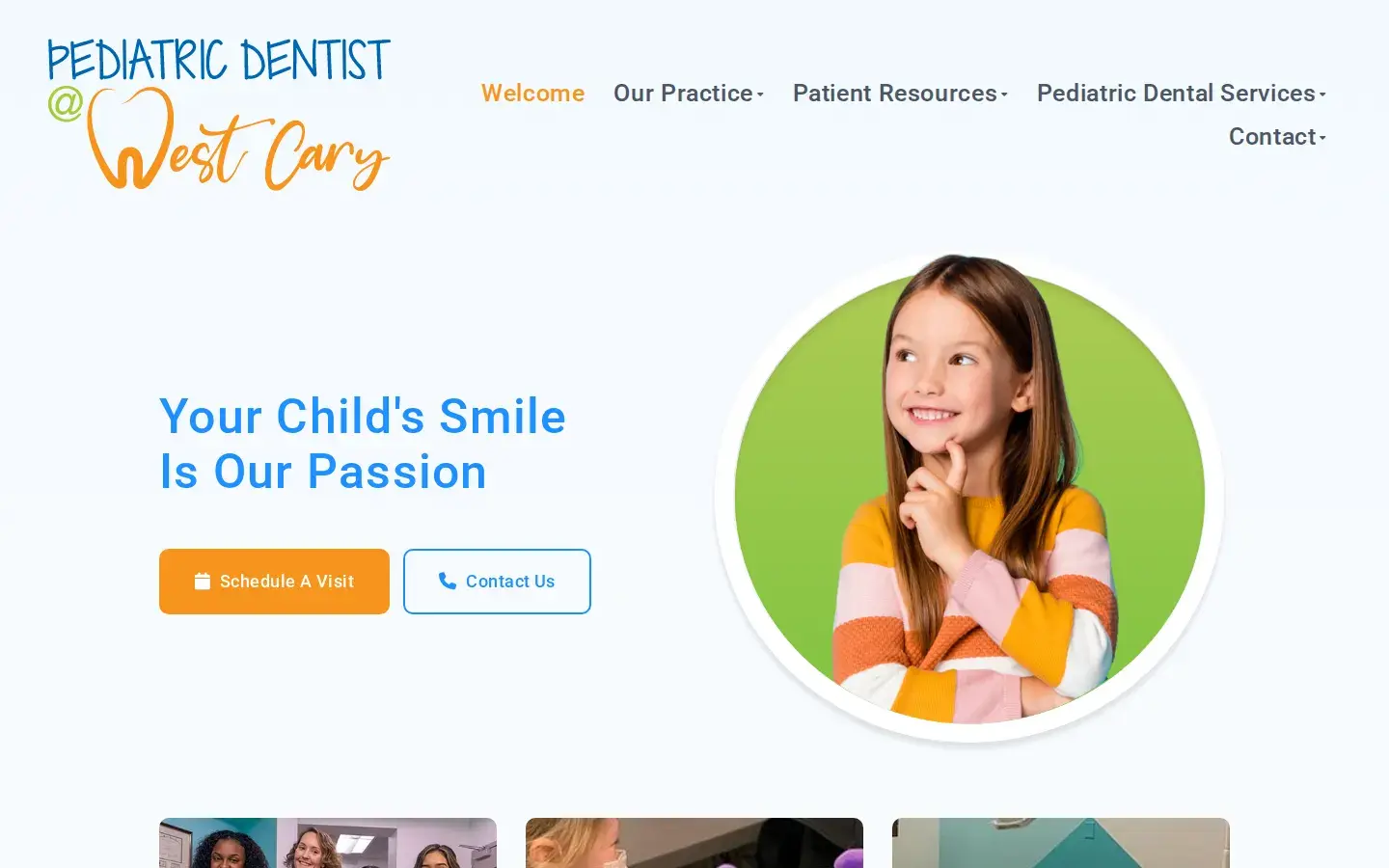 Homepage preview of Pediatric Dentist at West Cary