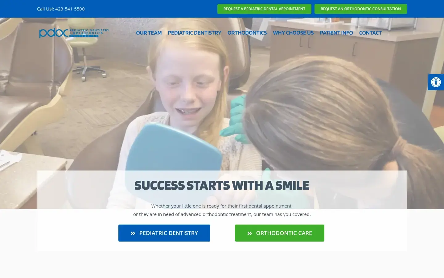 Homepage preview of Pediatric Dentistry & Orthodontics