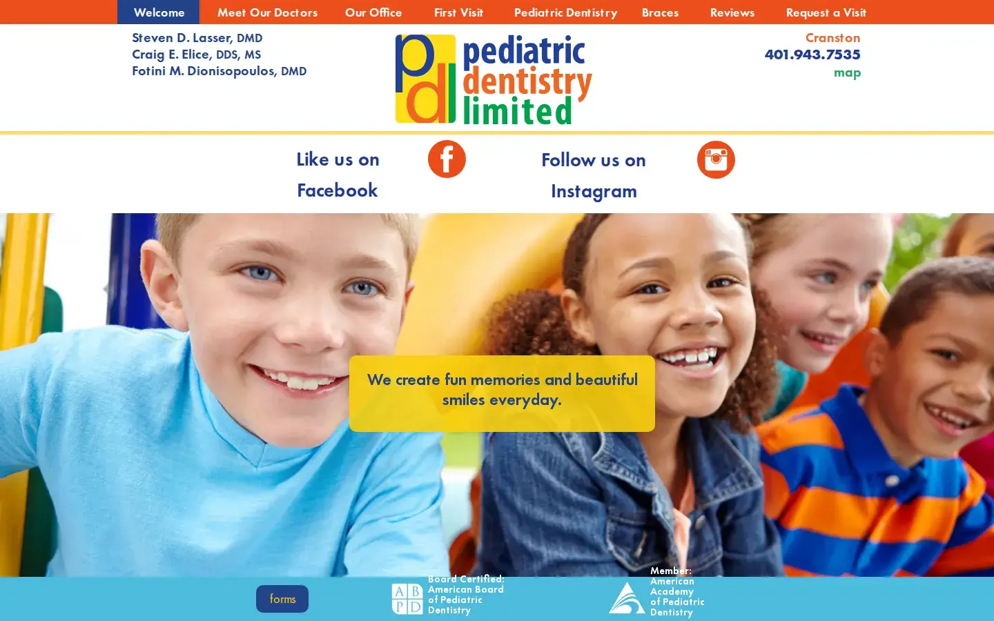 Homepage preview of Pediatric Dentistry Limited
