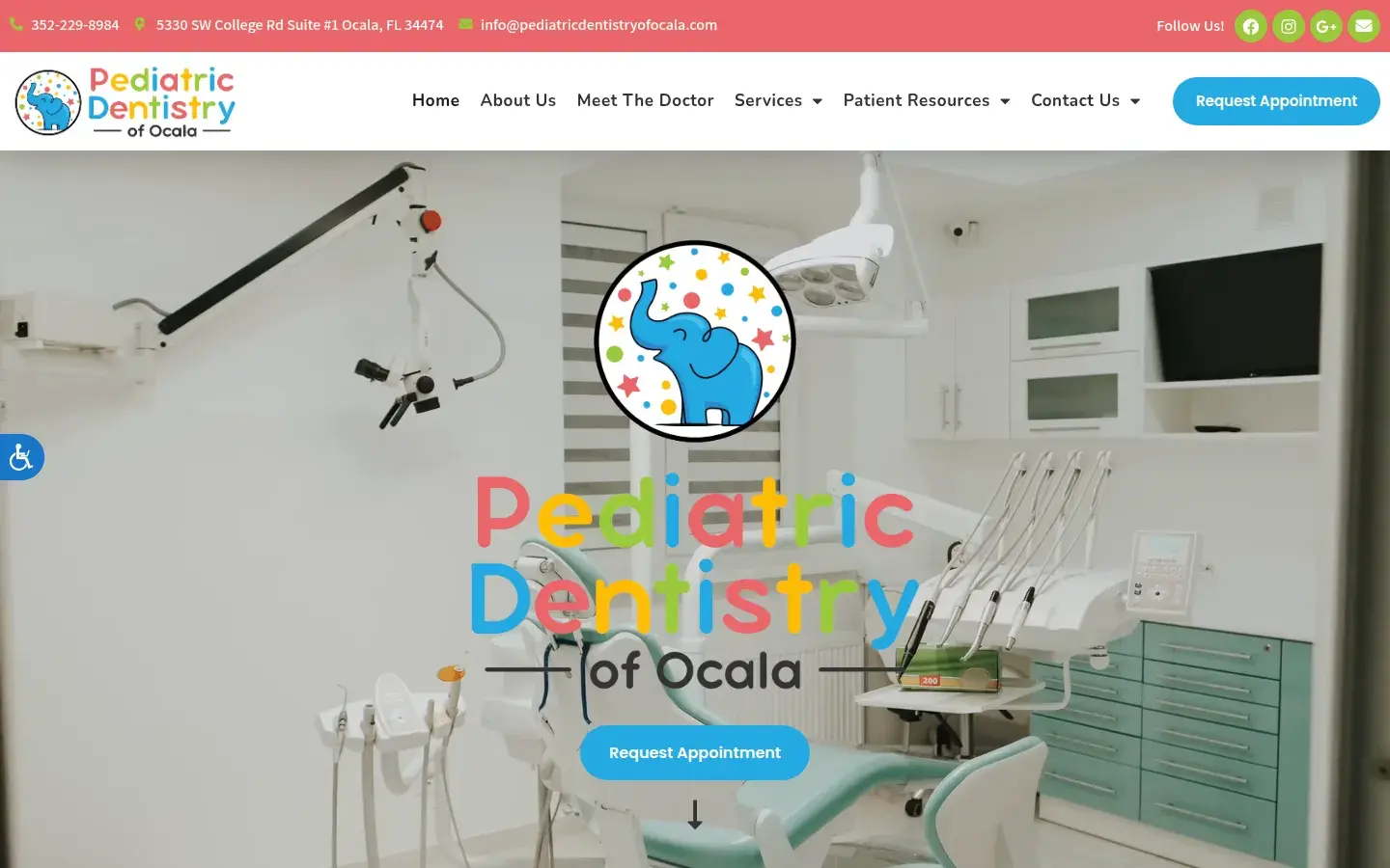 Homepage preview of Pediatric Dentistry of Ocala