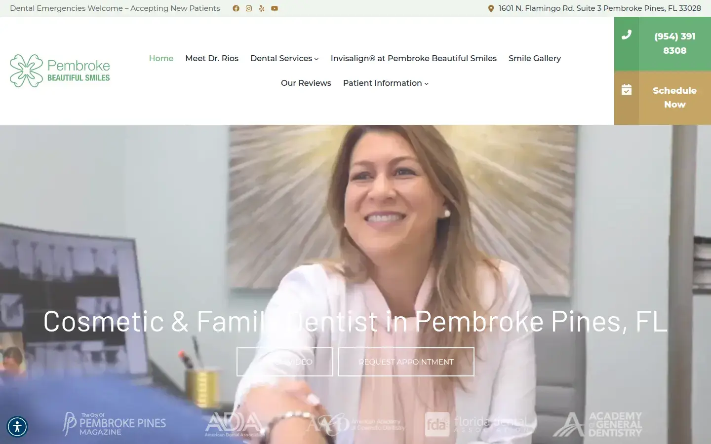 Homepage preview of Pembroke Beautiful Smiles Dental