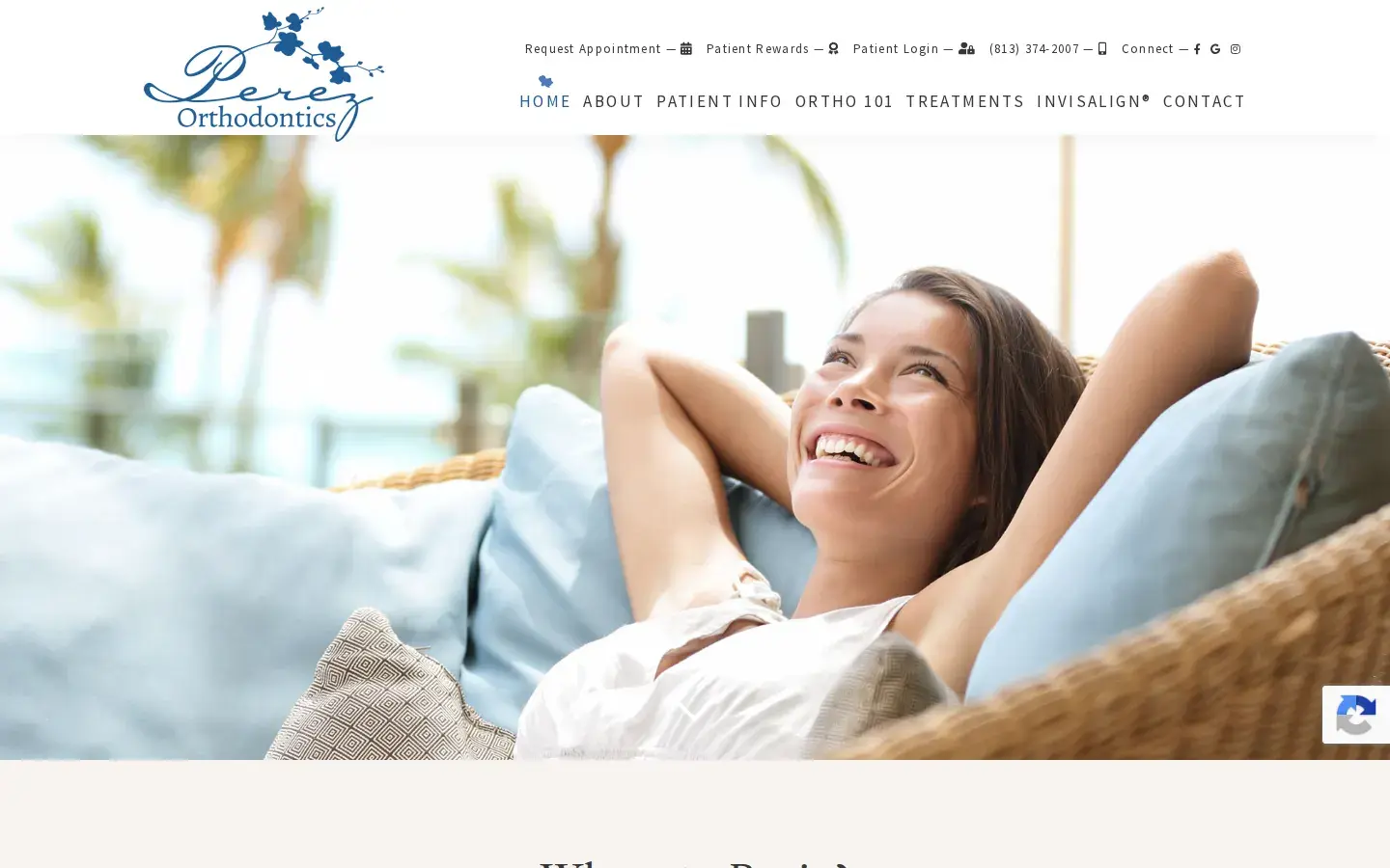 Homepage preview of Perez Orthodontics