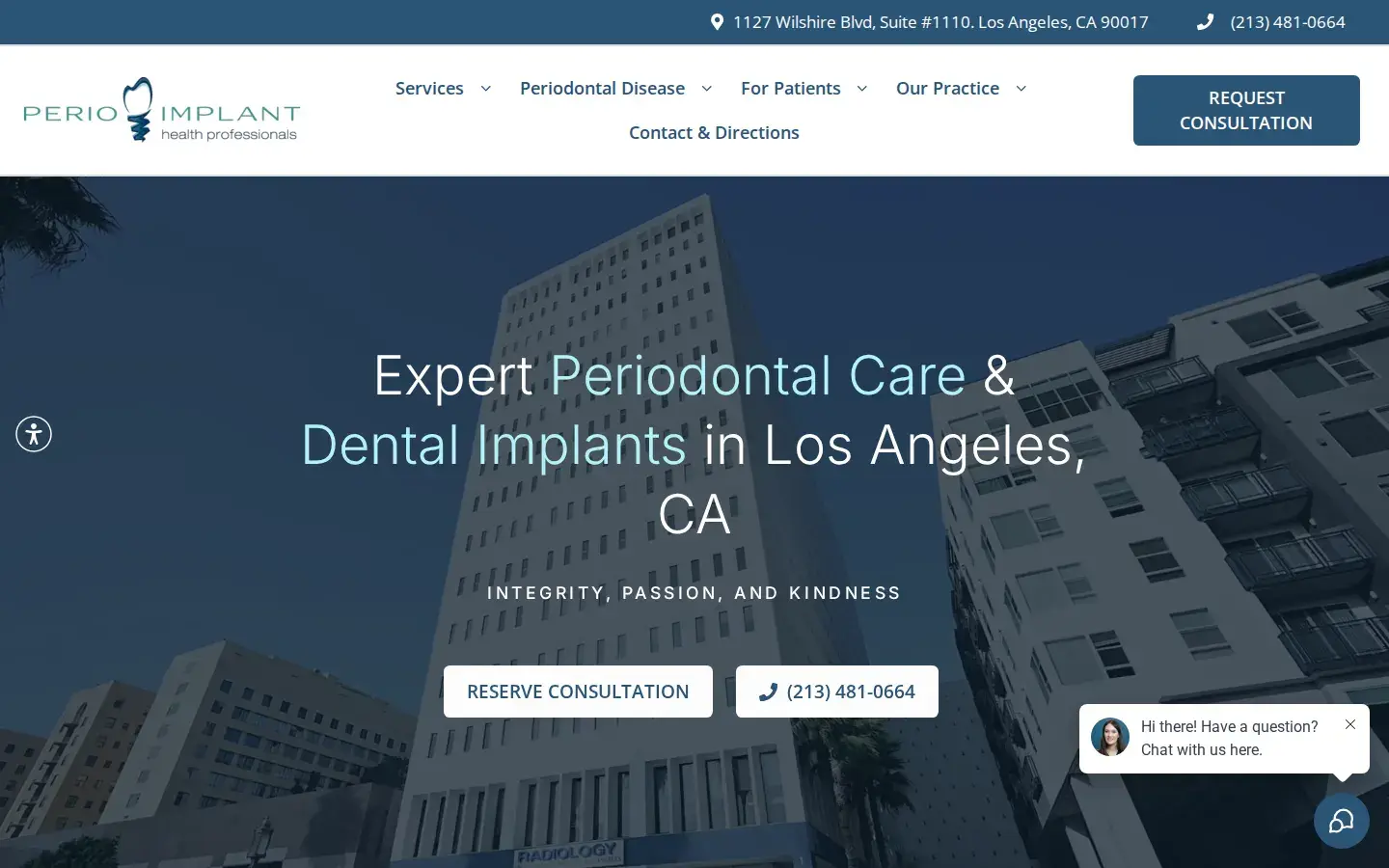Homepage preview of Perio Implant Health Professionals