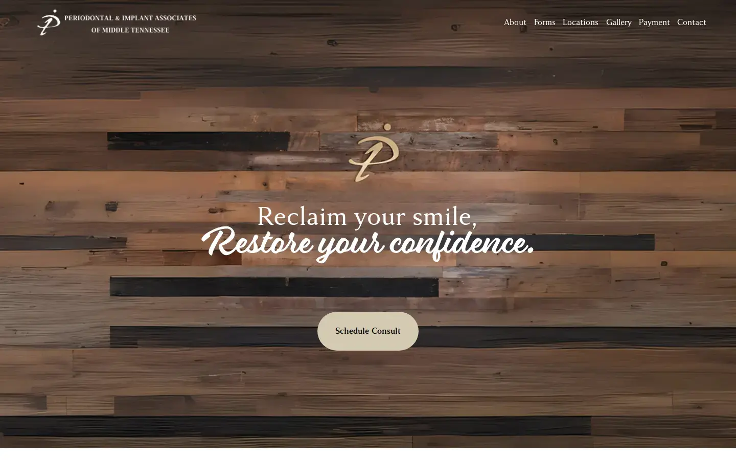 Homepage preview of Periodontal and Implant Associates of Middle Tennessee, PC