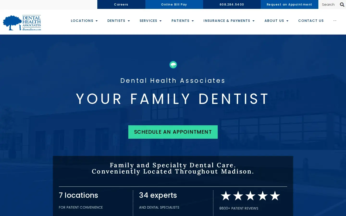 Homepage preview of Periodontal & Implant Specialists of Madison-West