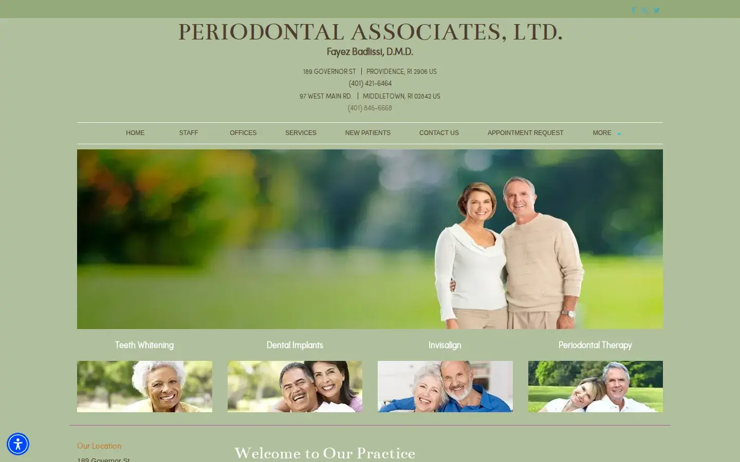 Homepage preview of Periodontal Associates, LTD