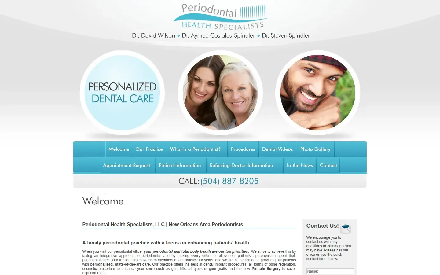 Homepage preview of Periodontal Health Specialists, LLC