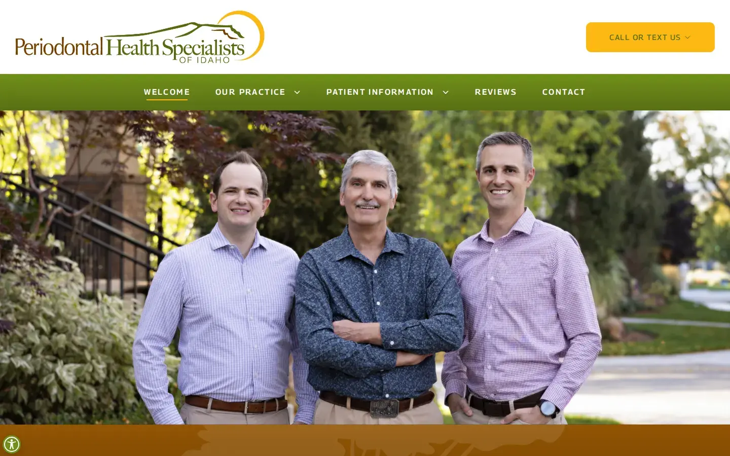 Homepage preview of Periodontal Health Specialists of Idaho