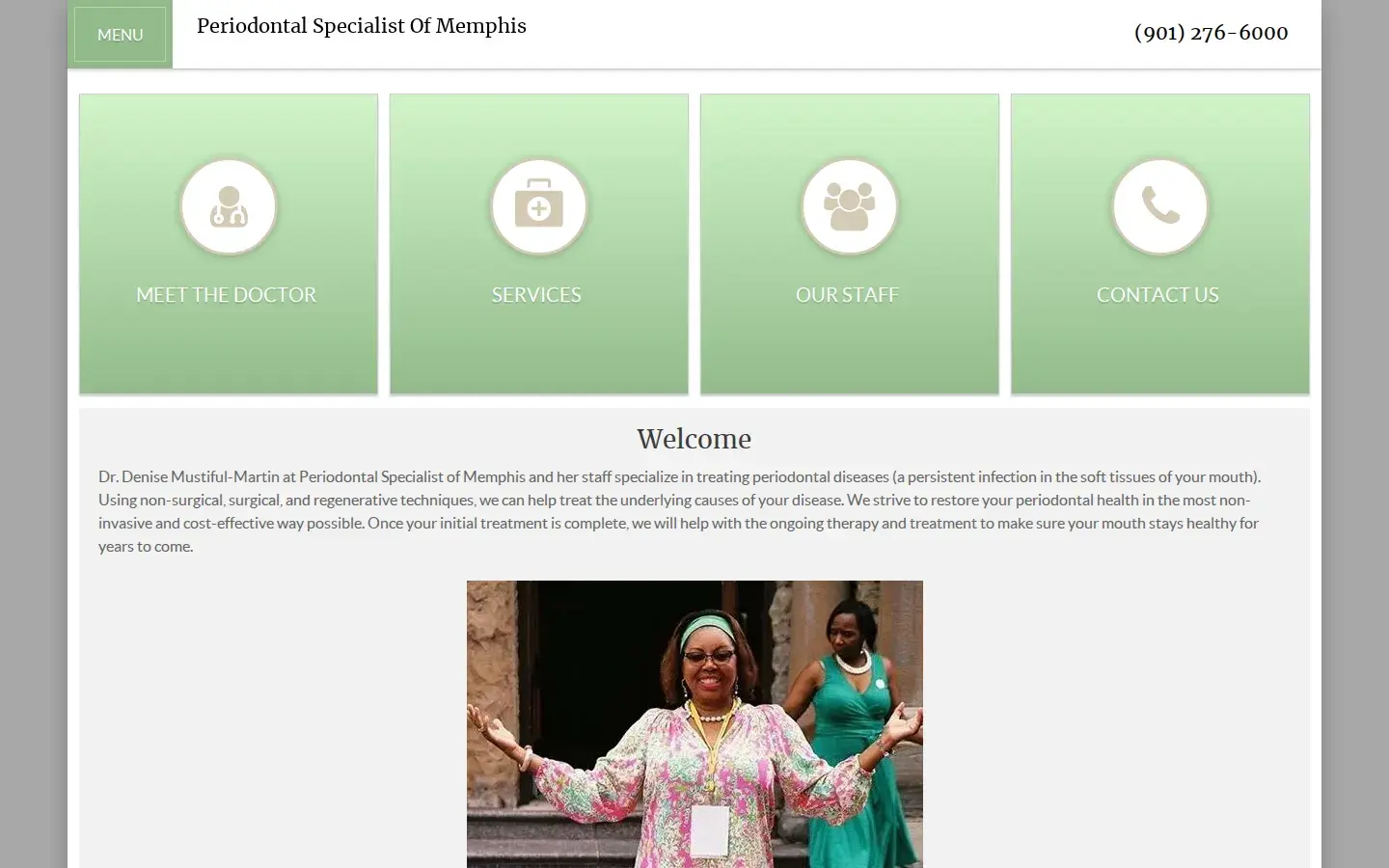 Homepage preview of Periodontal Specialist of Memphis