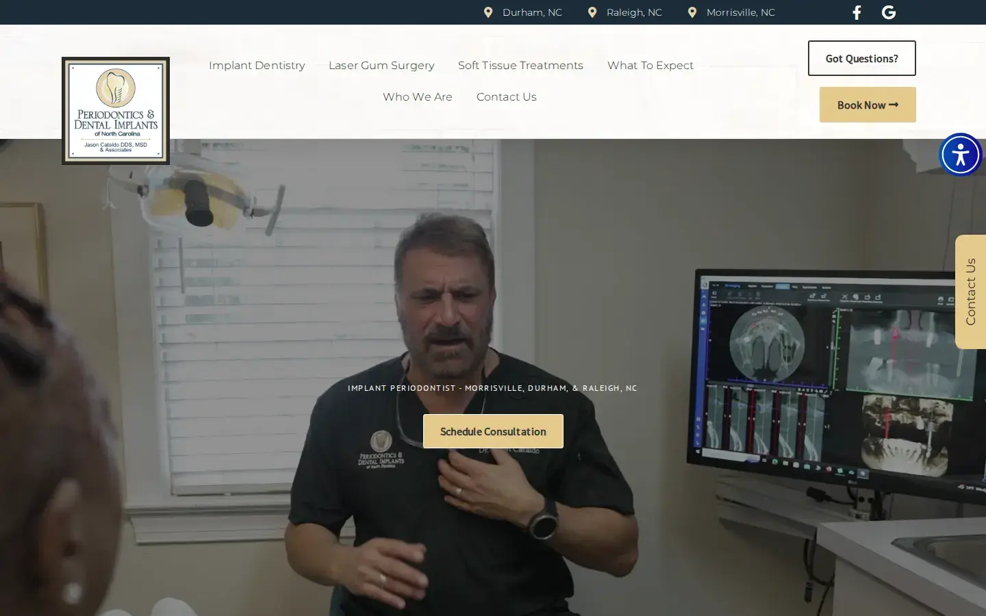 Homepage preview of Periodontics and Dental Implants