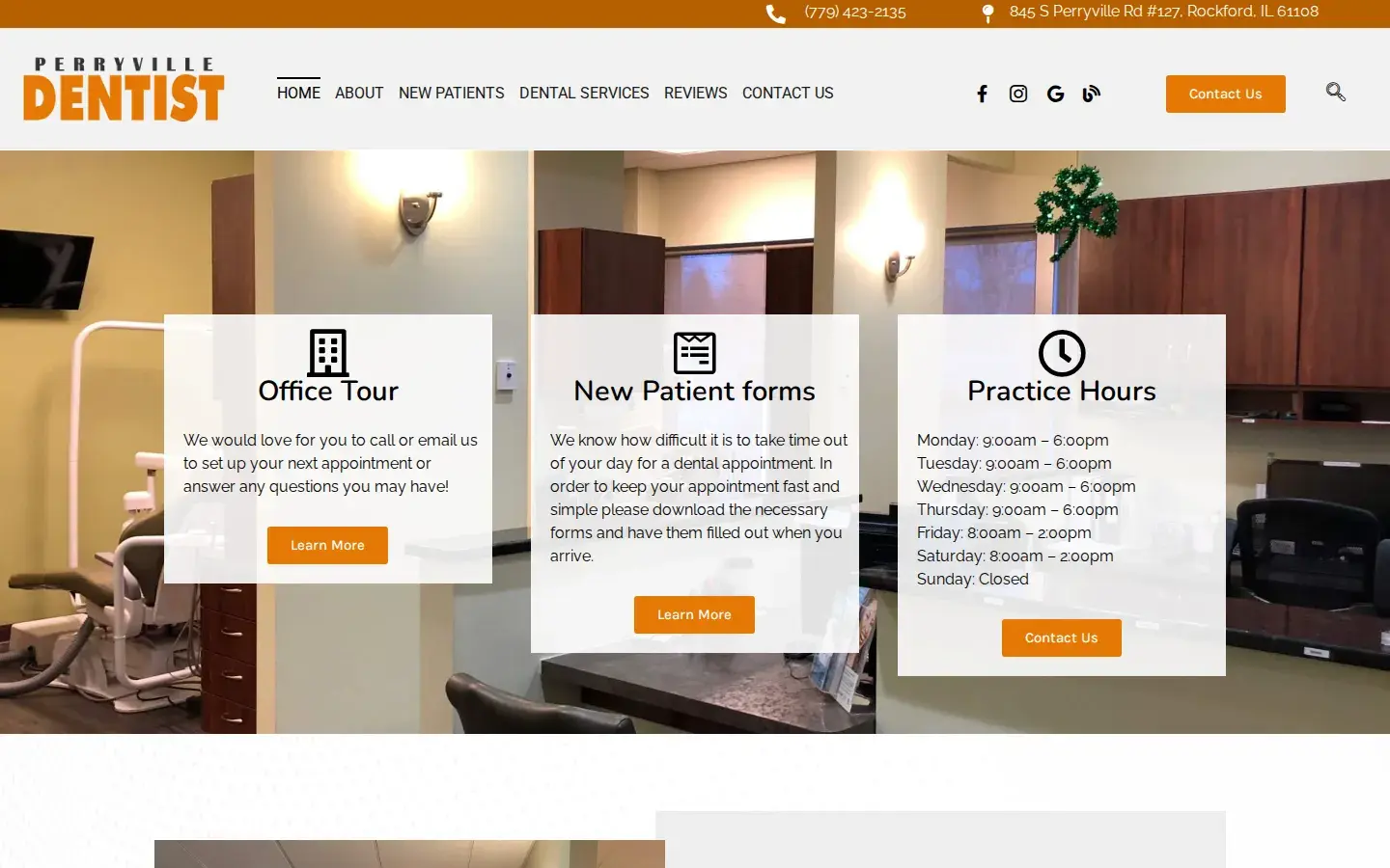 Homepage preview of Perryville Dentist