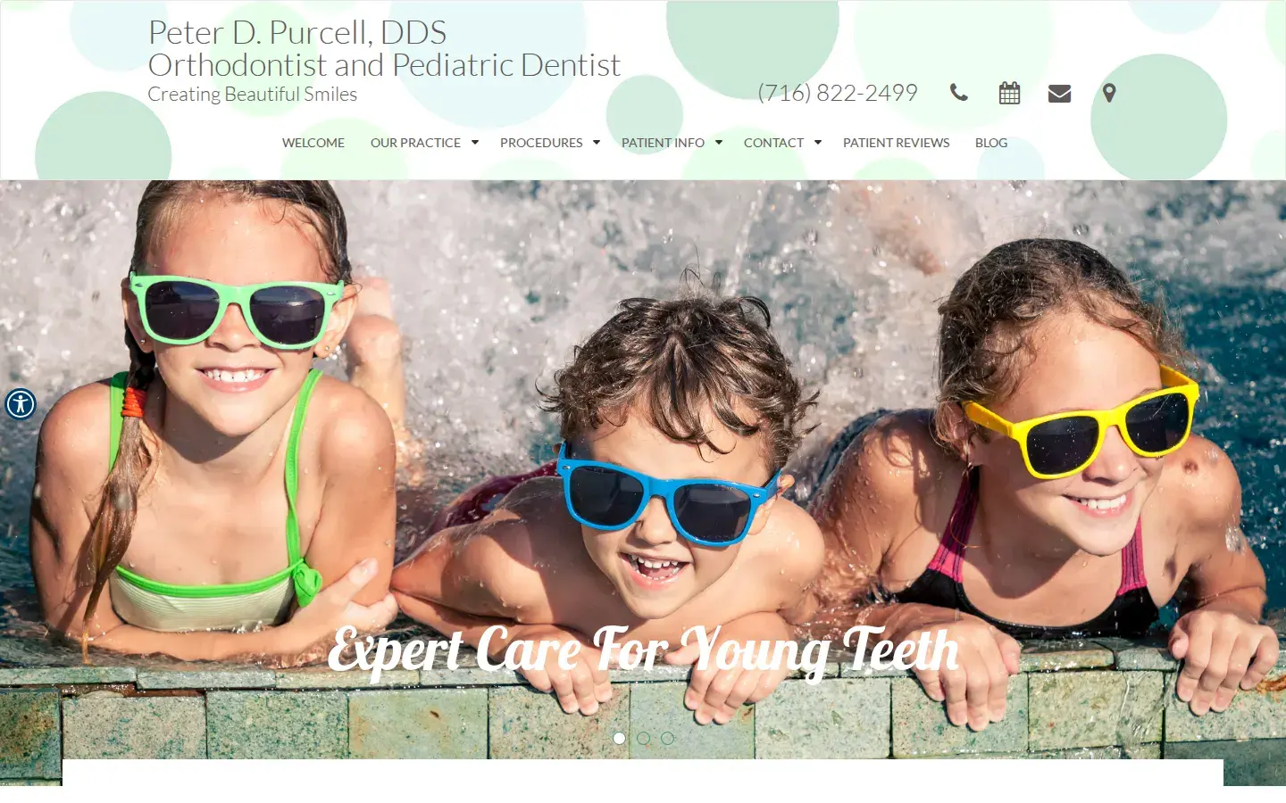 Homepage preview of Peter D. Purcell, DDS