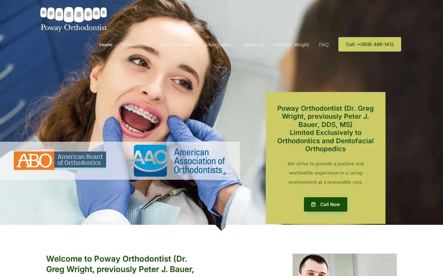 Homepage preview of Peter J. Bauer, DDS, MS