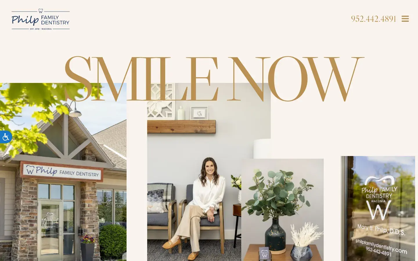 Homepage preview of Philp Family Dentistry