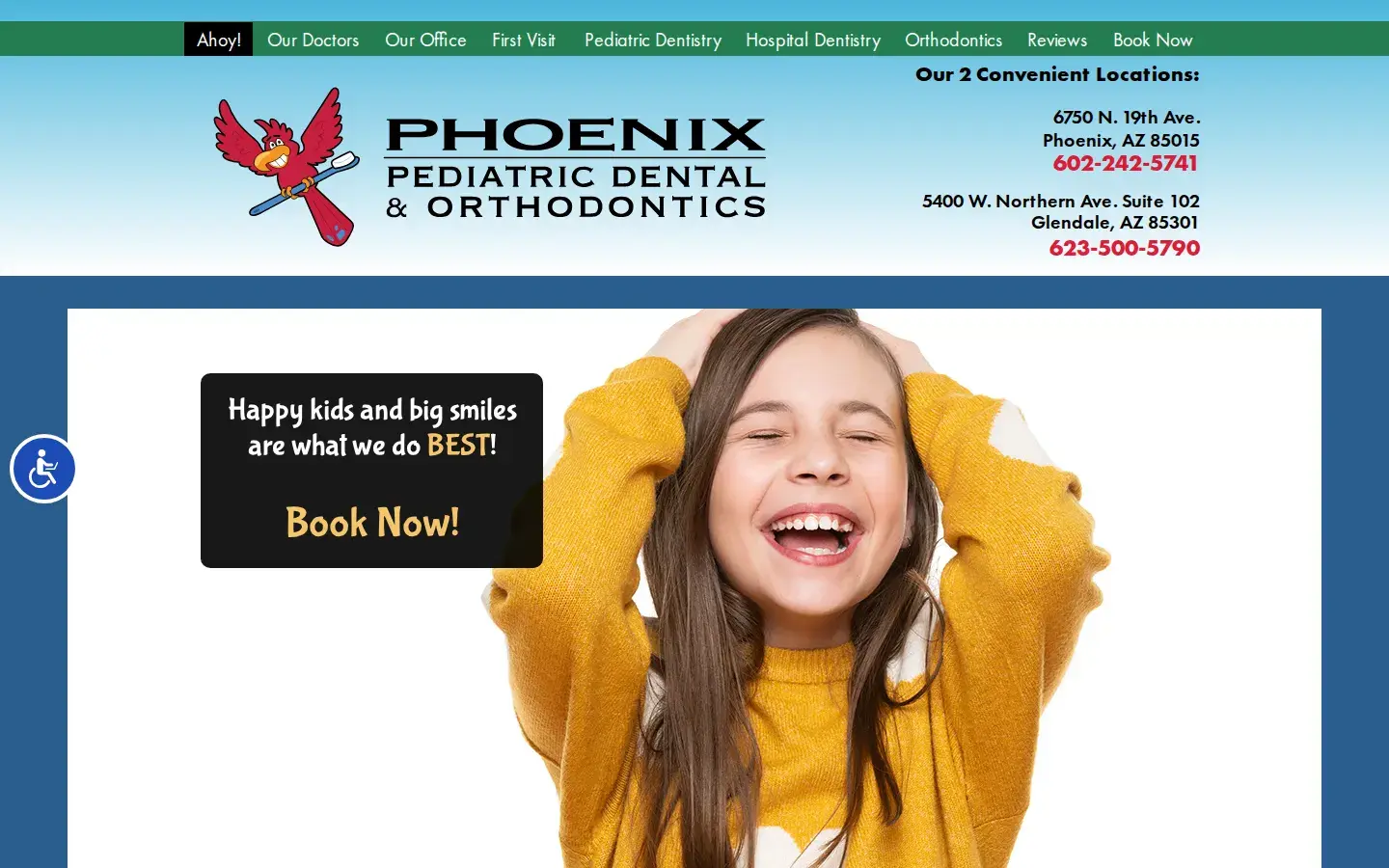Homepage preview of Phoenix Pediatric Dental & Orthodontics
