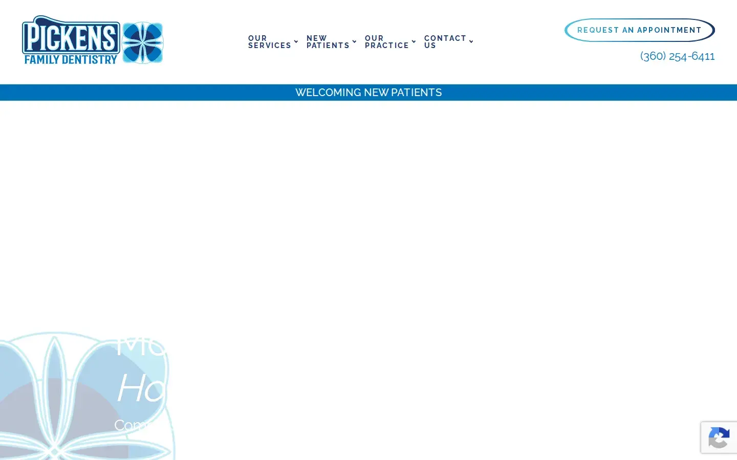 Homepage preview of Pickens Family Dentistry