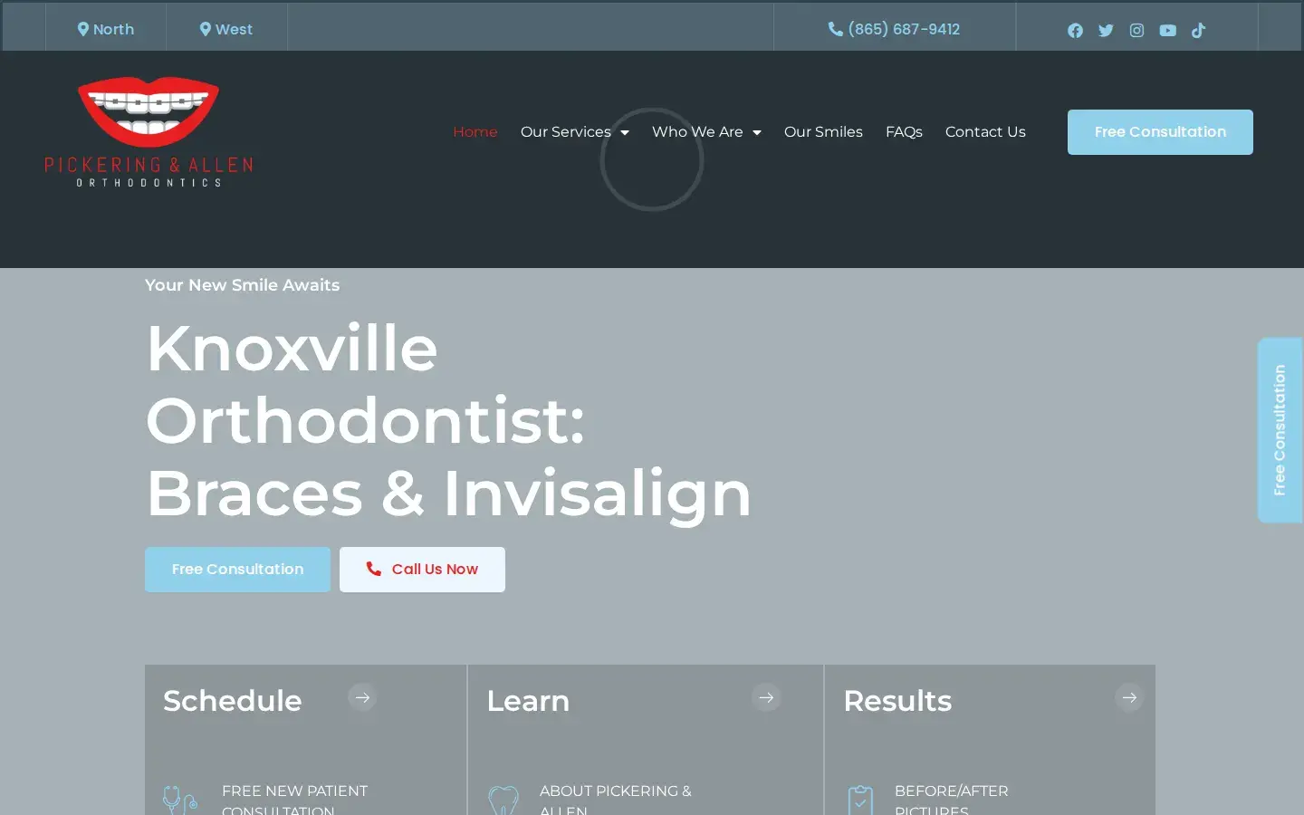 Homepage preview of Pickering & Allen