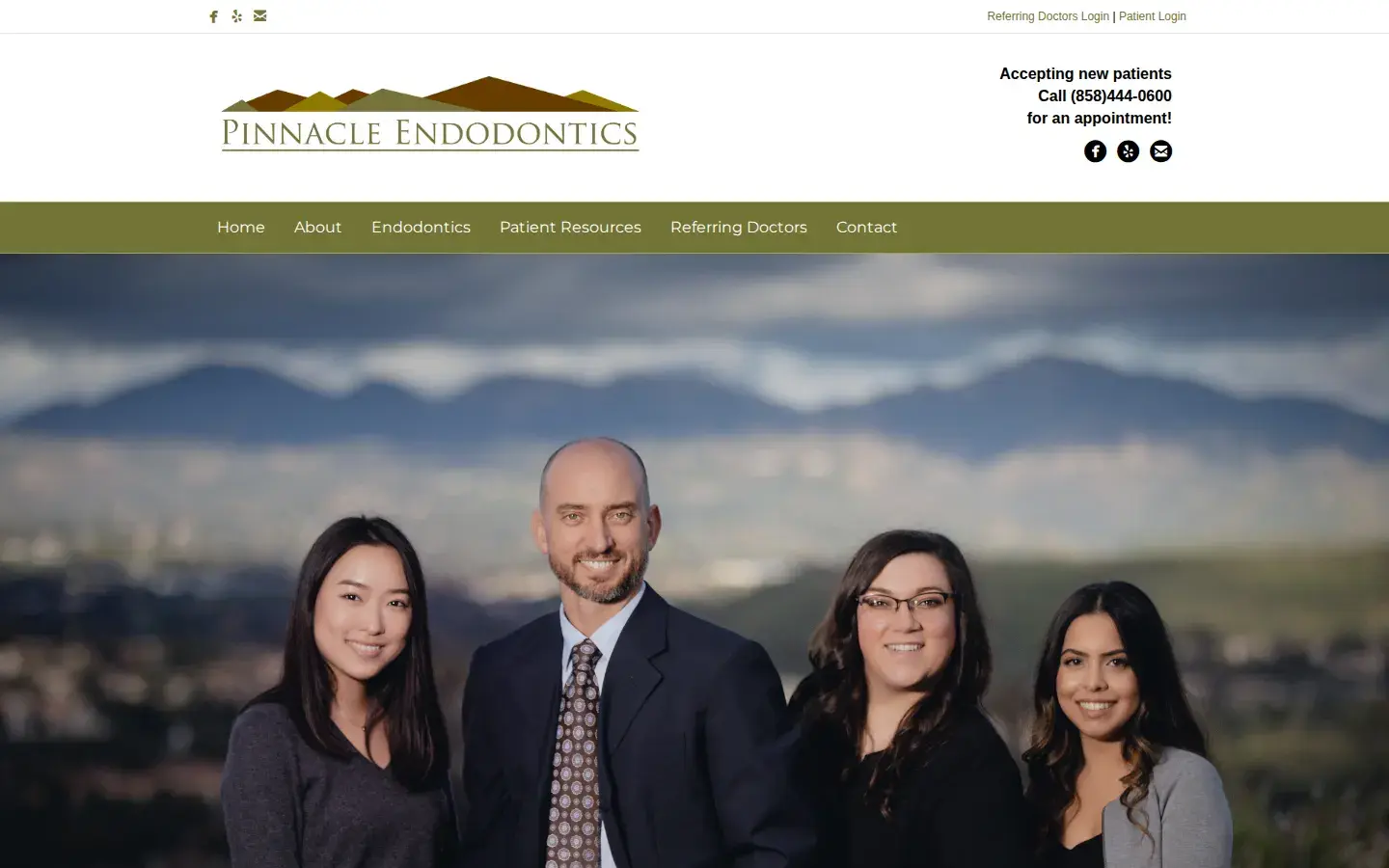 Homepage preview of Pinnacle Endodontics