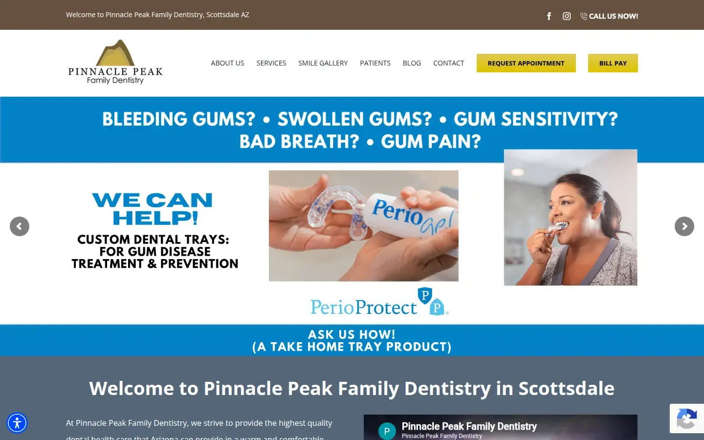 Homepage preview of Pinnacle Peak Family Dentistry