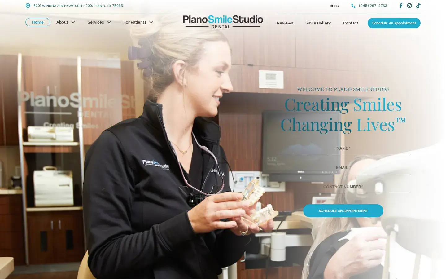 Homepage preview of Plano Dental Implants & Cosmetic Dentist