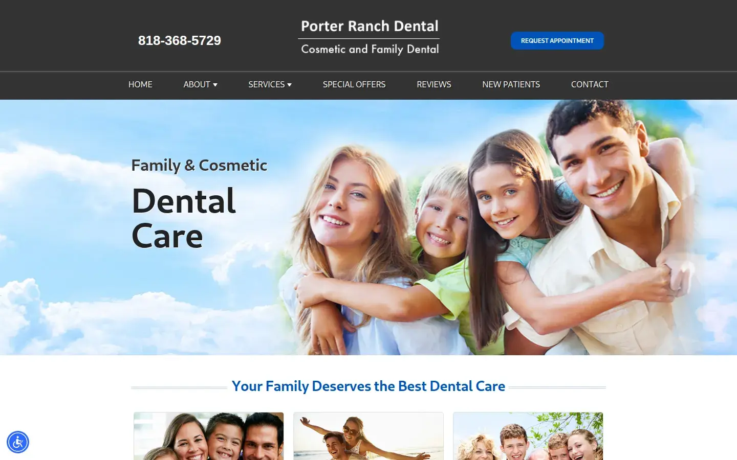 Homepage preview of Porter Ranch Dental - Dr. Syed Hasan