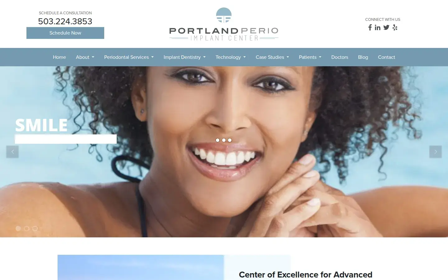 Homepage preview of Portland Perio Implant Center