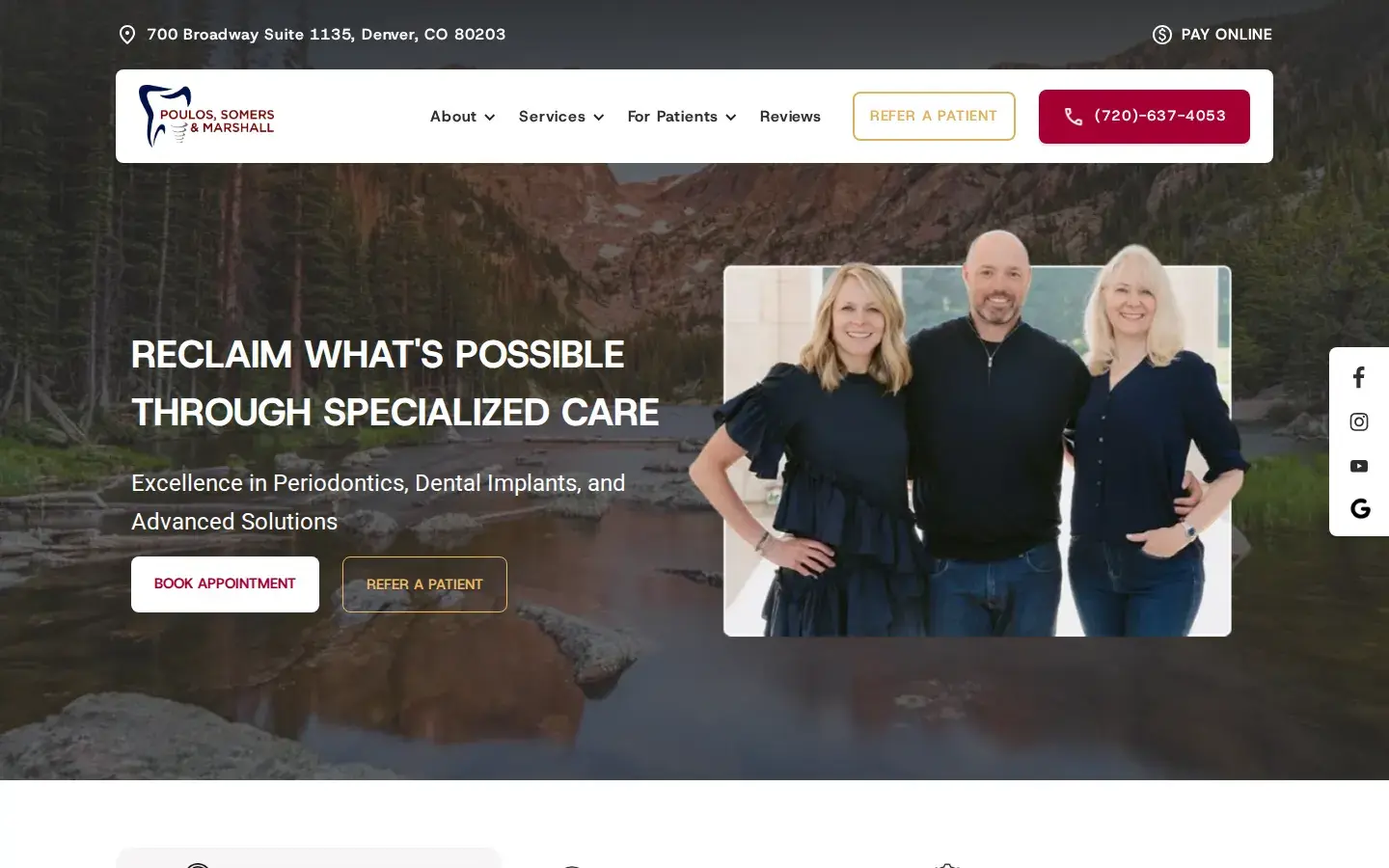 Homepage preview of Poulos, Somers & Marshall