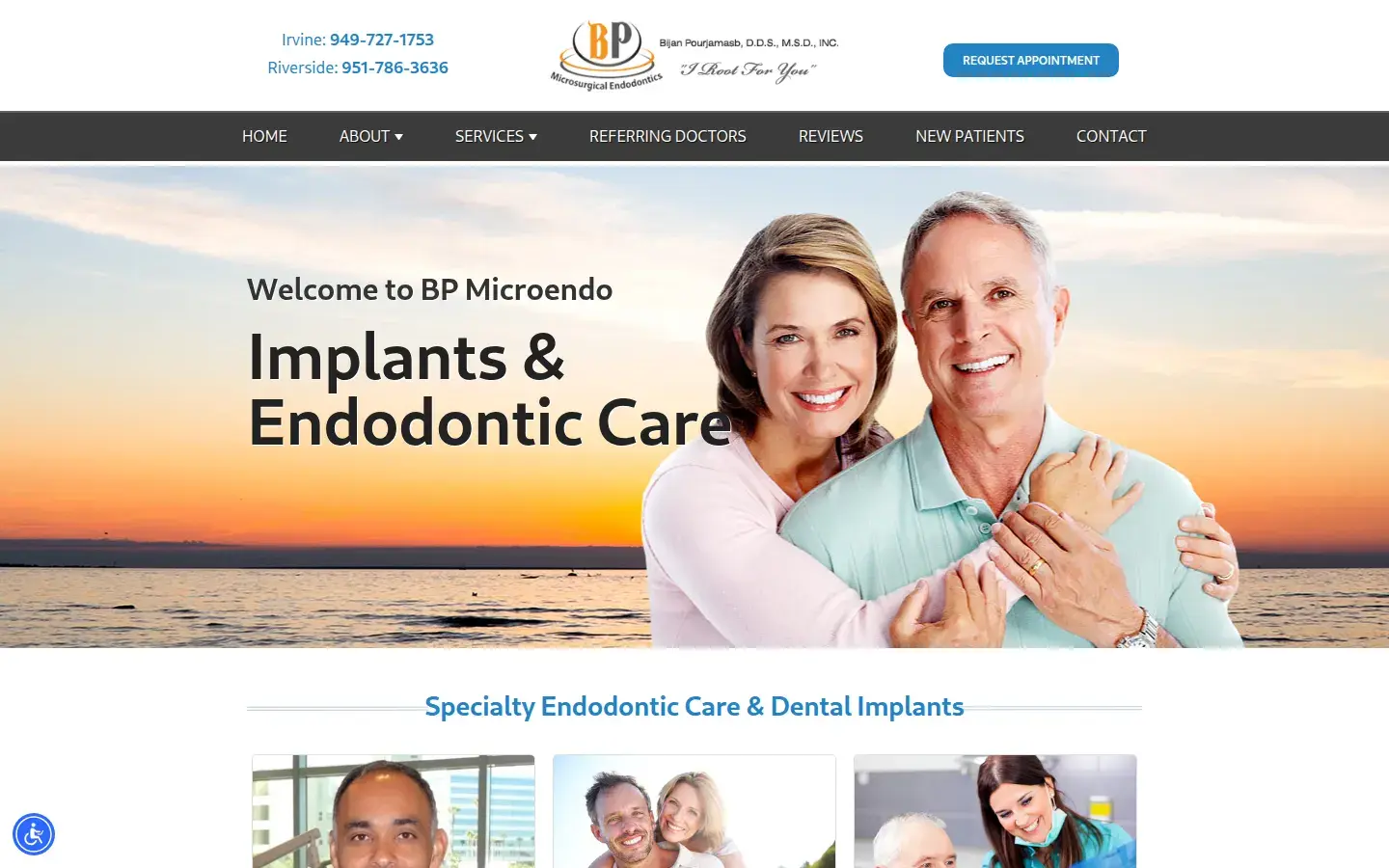 Homepage preview of Pourjamasb Bijan DDS