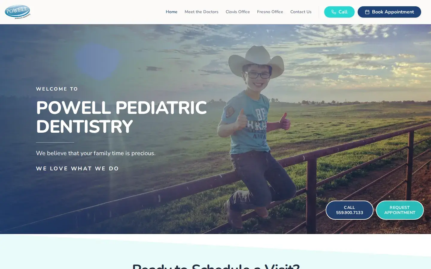 Homepage preview of Powell Pediatric Dentistry