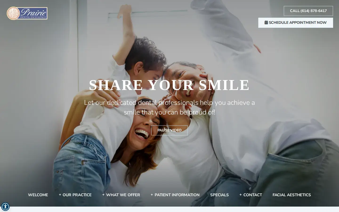Homepage preview of Prairie Dental Excellence