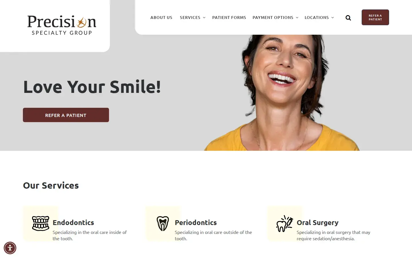Homepage preview of Precision Endodontics North Hills