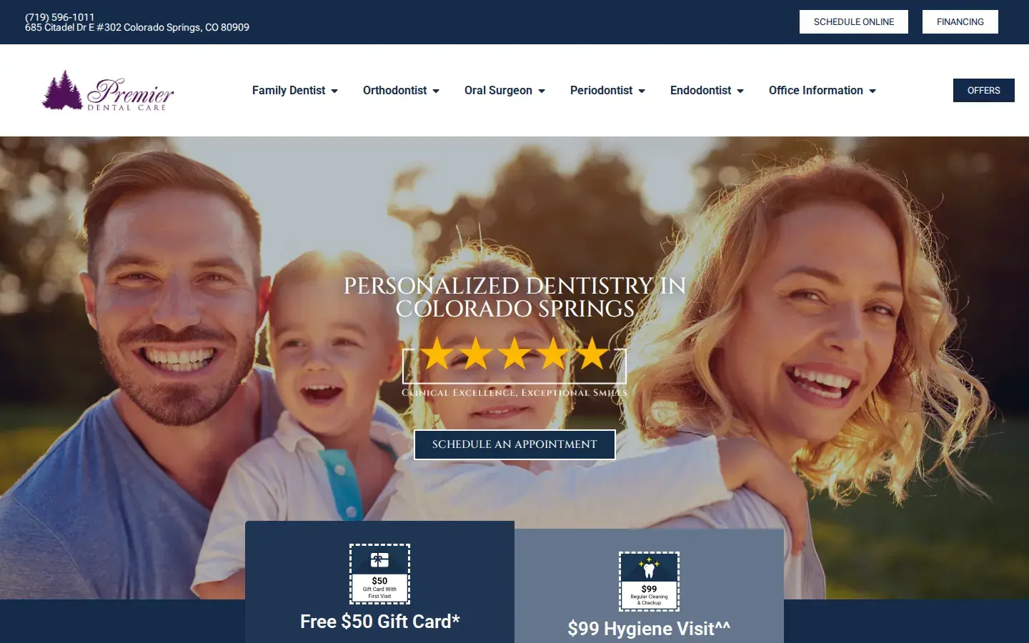 Homepage preview of Premier Dental Care – Citadel
