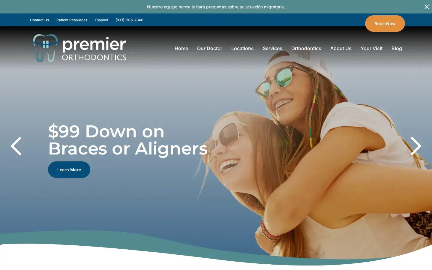 Homepage preview of Premier Orthodontics – Oxnard