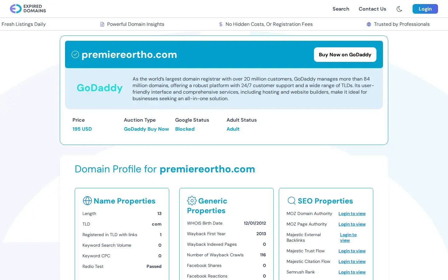 Homepage preview of Premiere Orthodontics of Baltimore