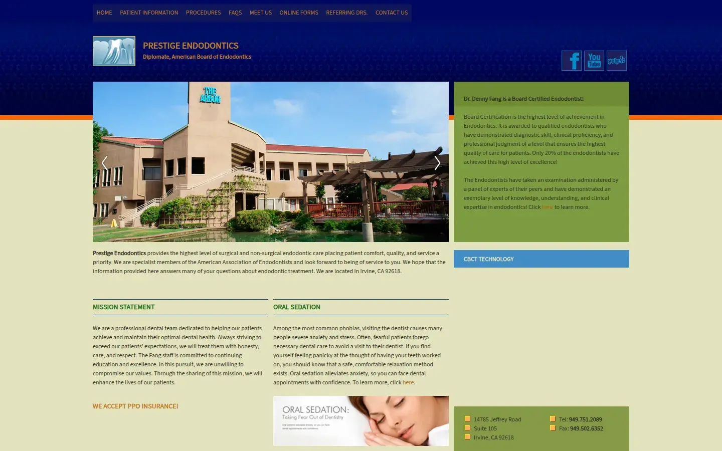 Homepage preview of Prestige Endodontics