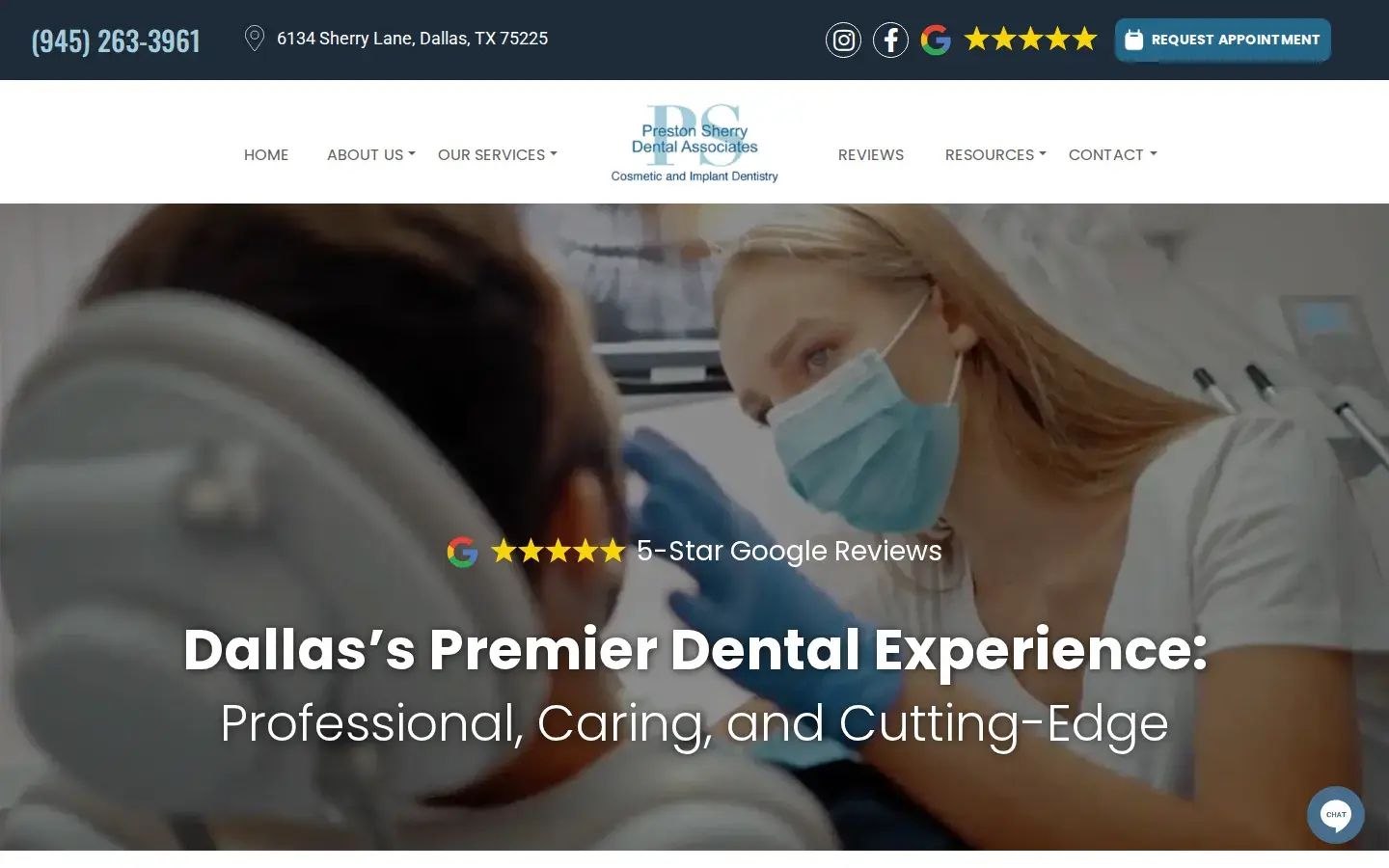 Homepage preview of Preston Sherry Dental Associates