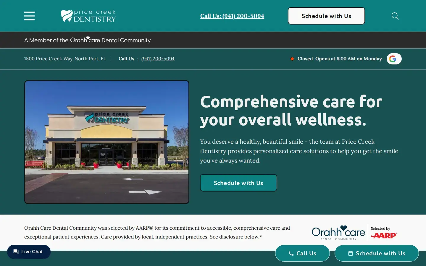 Homepage preview of Price Creek Dentistry
