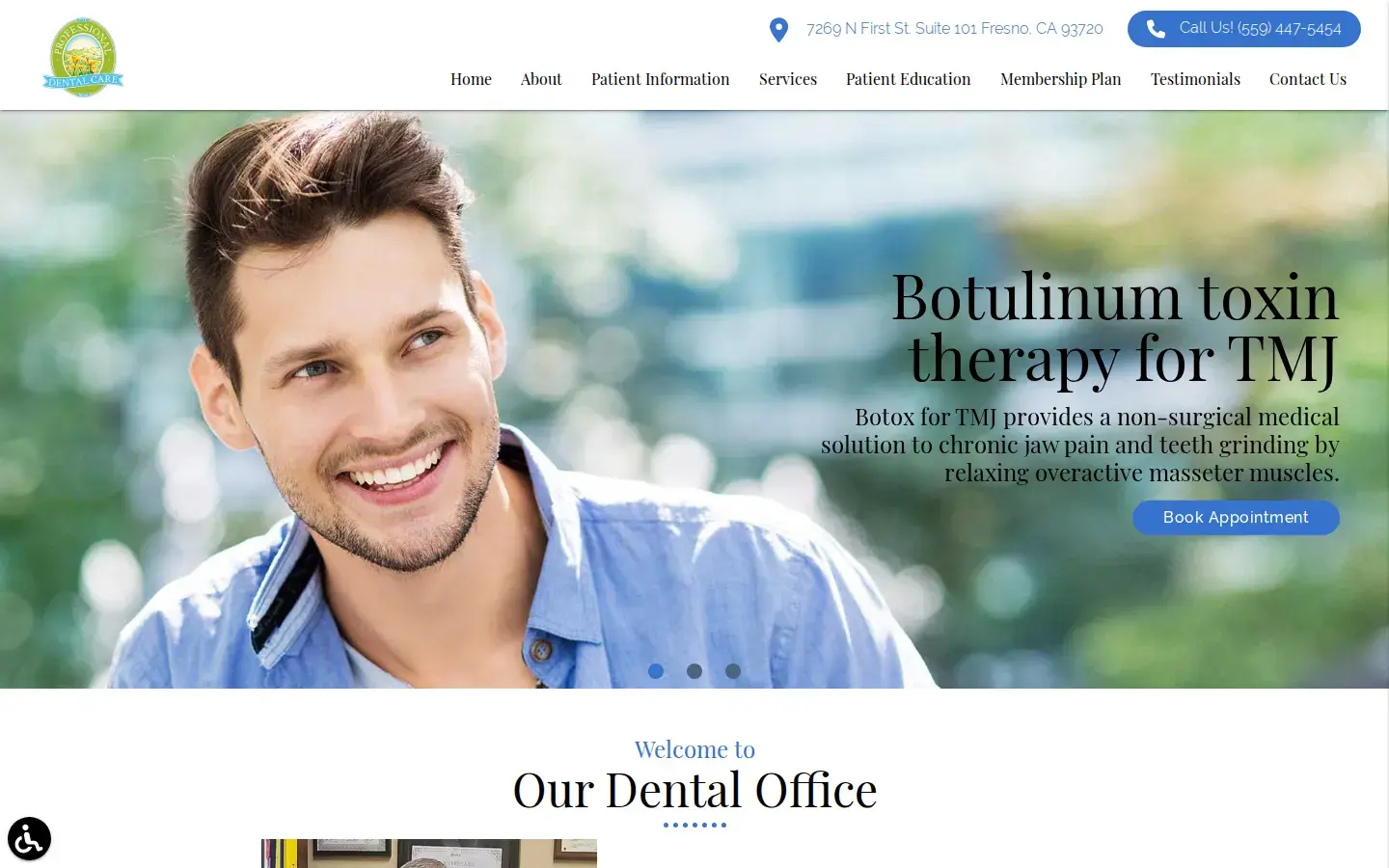 Homepage preview of Professional Dental Care