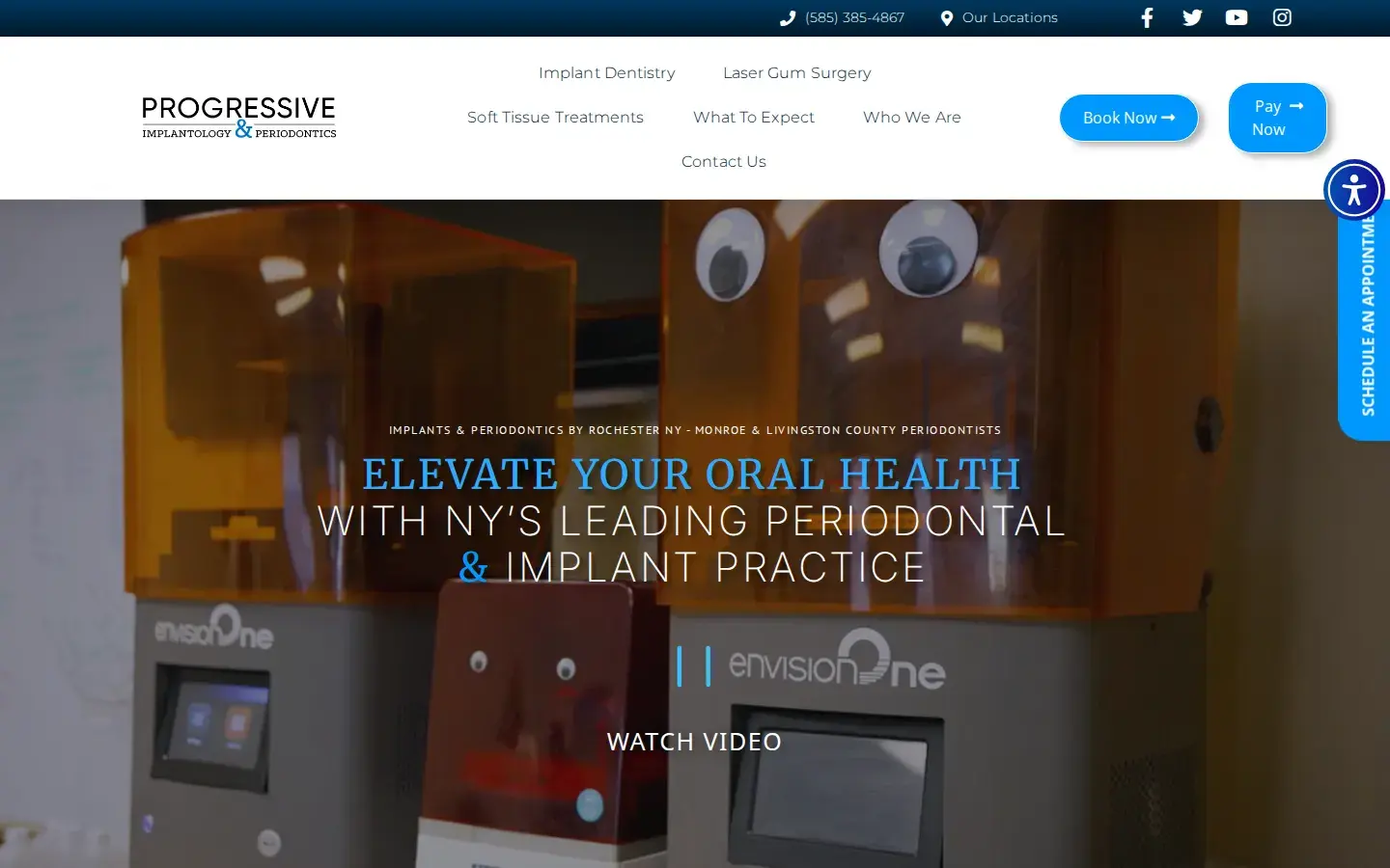 Homepage preview of Progressive Implantology & Periodontics