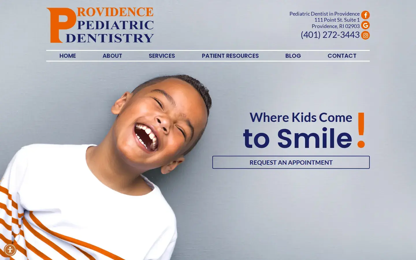 Homepage preview of Providence Pediatric Dentistry